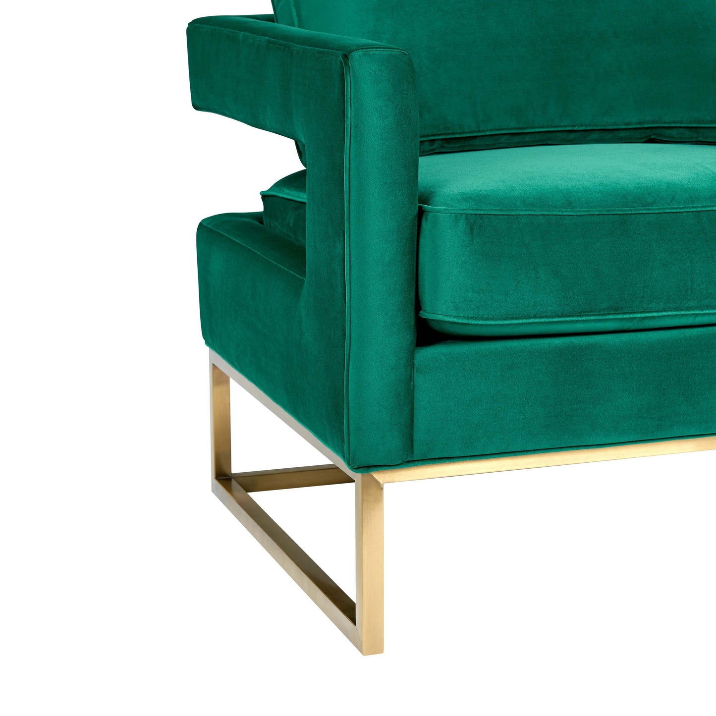Avery Green Velvet Chair