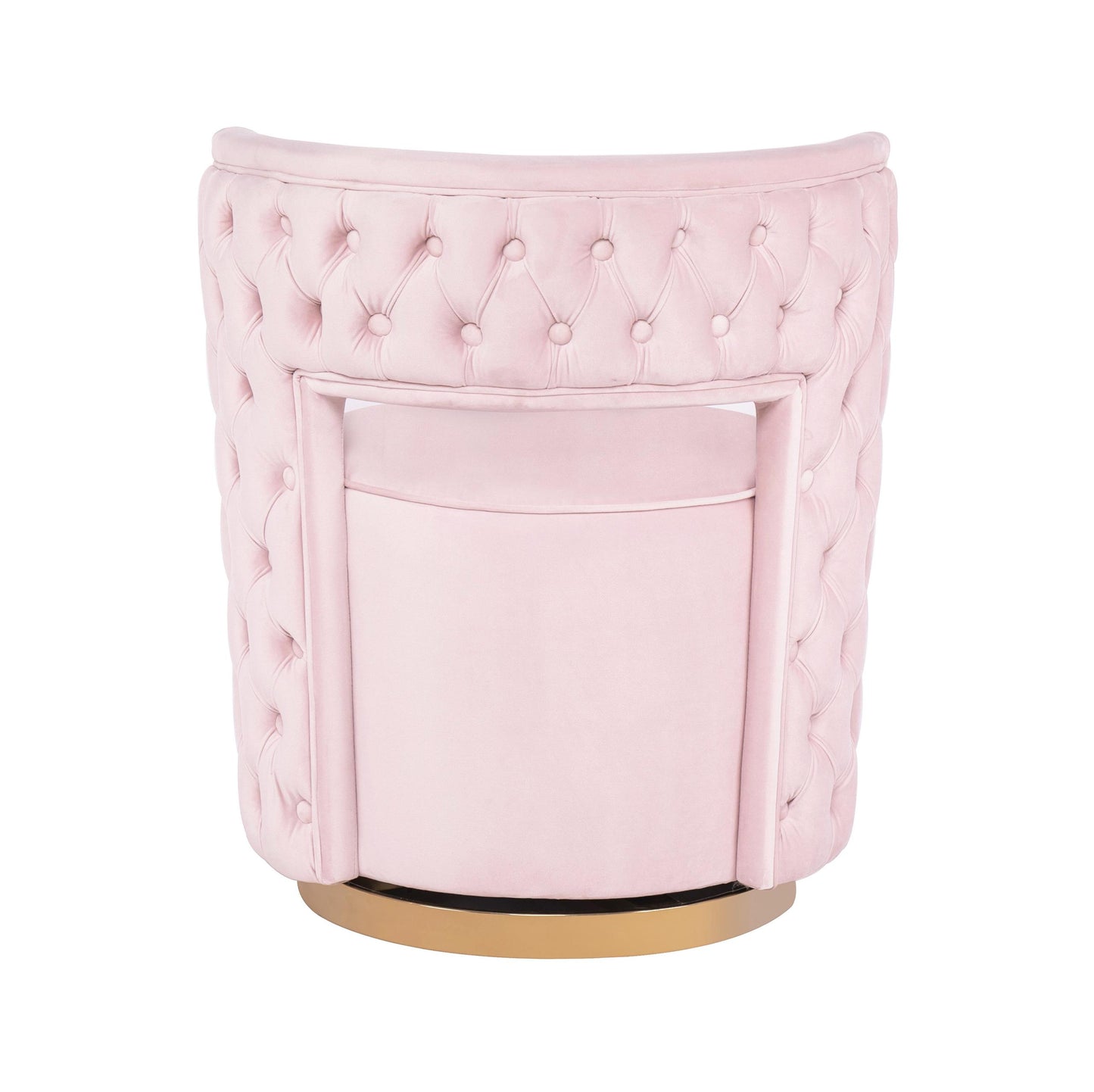 Mimosa Blush Velvet Swivel Chair