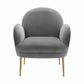 Gwen Grey Velvet Chair