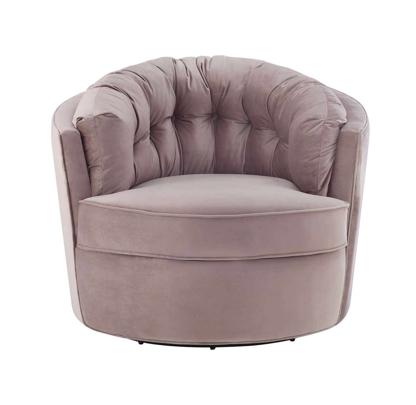 Eloise Mauve Velvet Swivel Chair