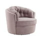 Eloise Mauve Velvet Swivel Chair