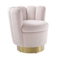 Yad Blush Velvet Swivel Chair