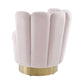 Yad Blush Velvet Swivel Chair