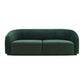Yara Pleated Forest Green Velvet Sofa by Inspire Me! Home Decor