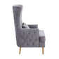 Alina Grey Tall Tufted Back Chair by Inspire Me! Home Decor