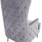 Alina Grey Tall Tufted Back Chair by Inspire Me! Home Decor