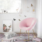 Nolan Blush Velvet Chair