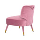 Athena Orchid Purple Velvet Accent Chair