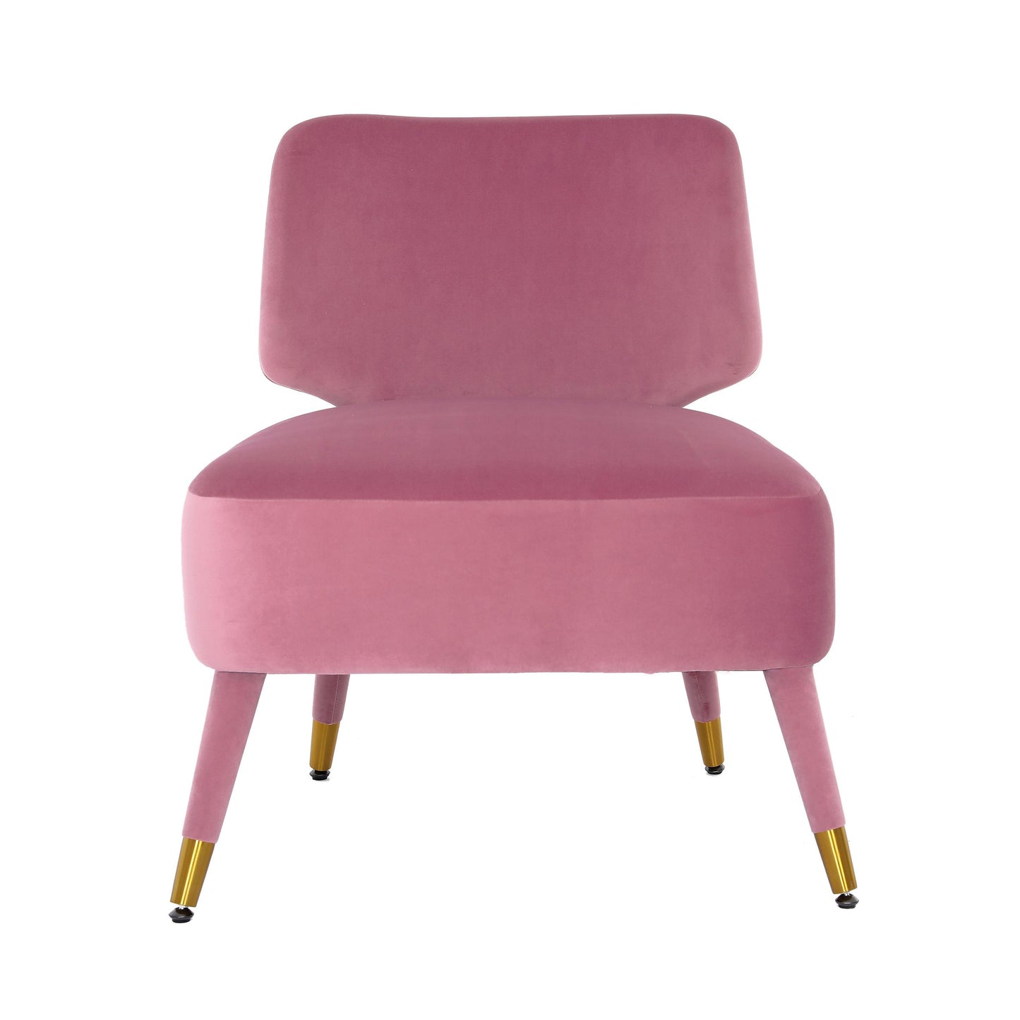 Athena Orchid Purple Velvet Accent Chair