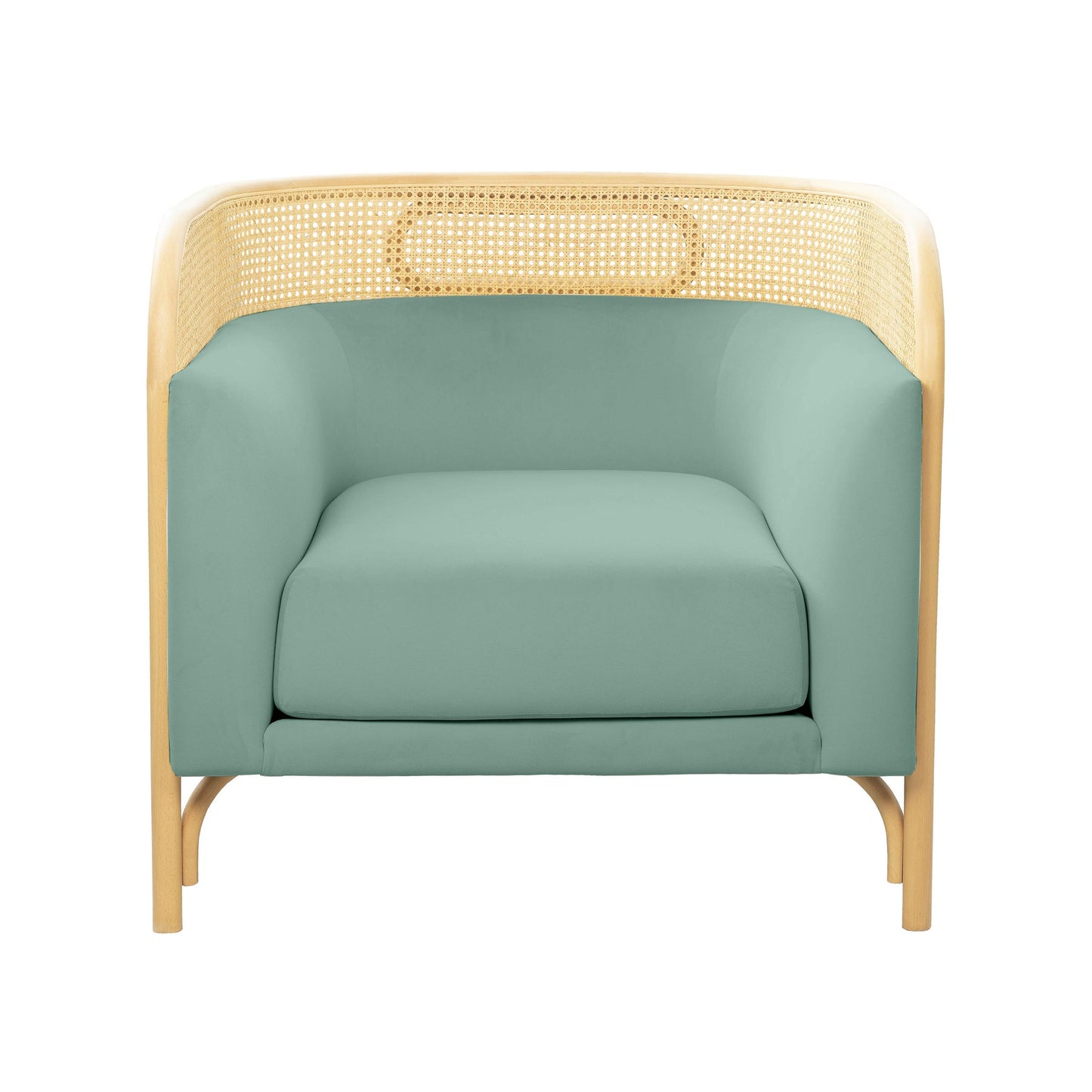 Desiree Ocean Blue Velvet Accent Chair