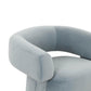 River Steel Grey Velvet Accent Chair