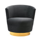 Noah Black Swivel Chair