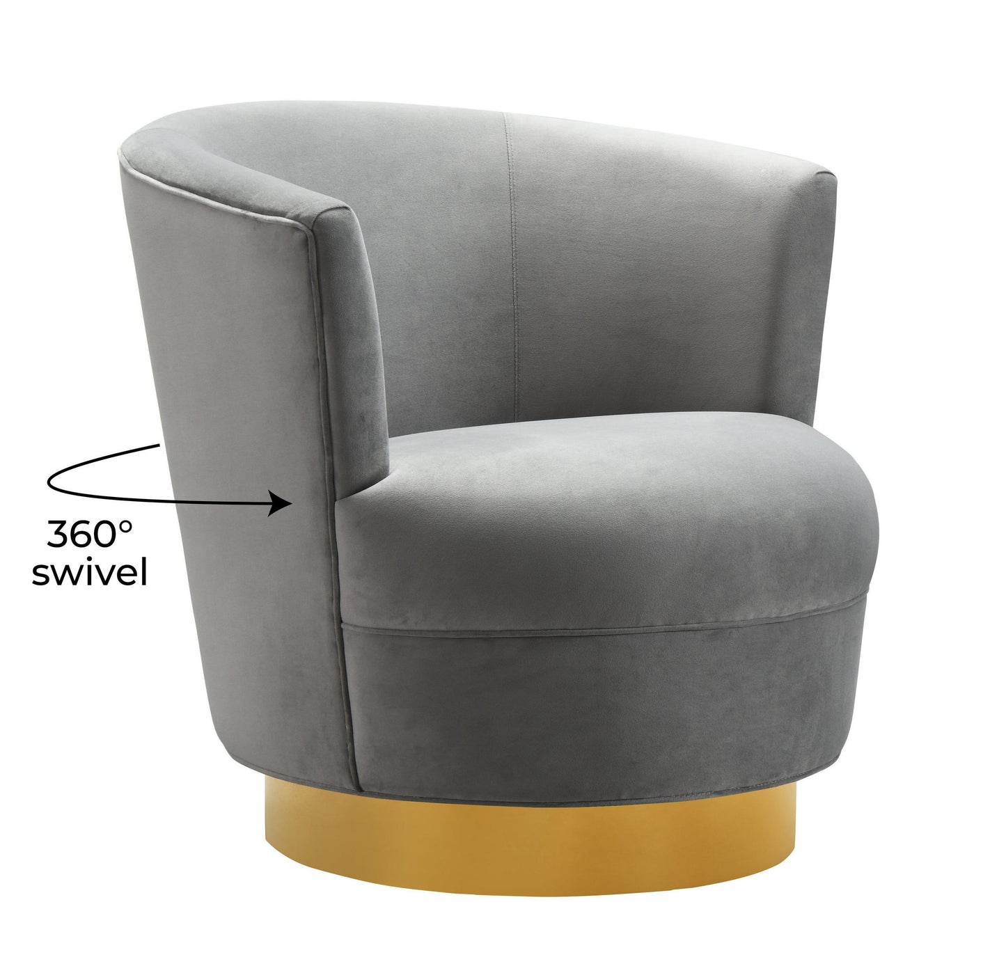 Noah Grey Swivel Chair