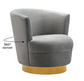 Noah Grey Swivel Chair
