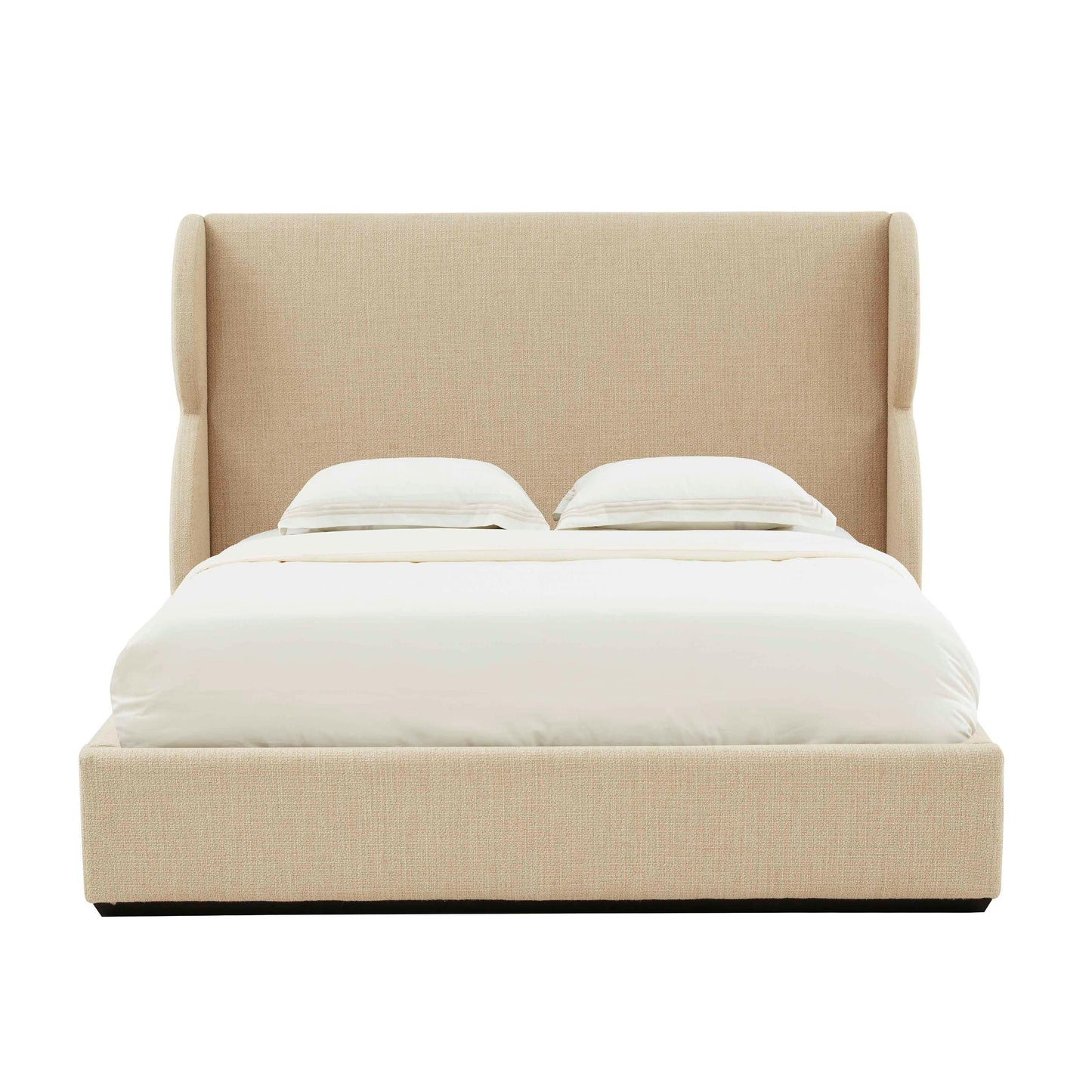 Jibriyah Beige Tweed Bed in King