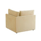 Jessie Champagne Velvet Modular Corner Chair