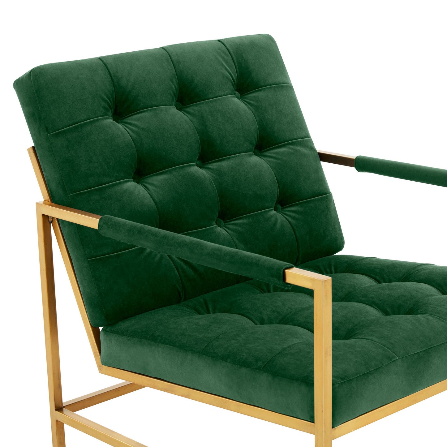 Van Emerald Green Velvet Accent Chair