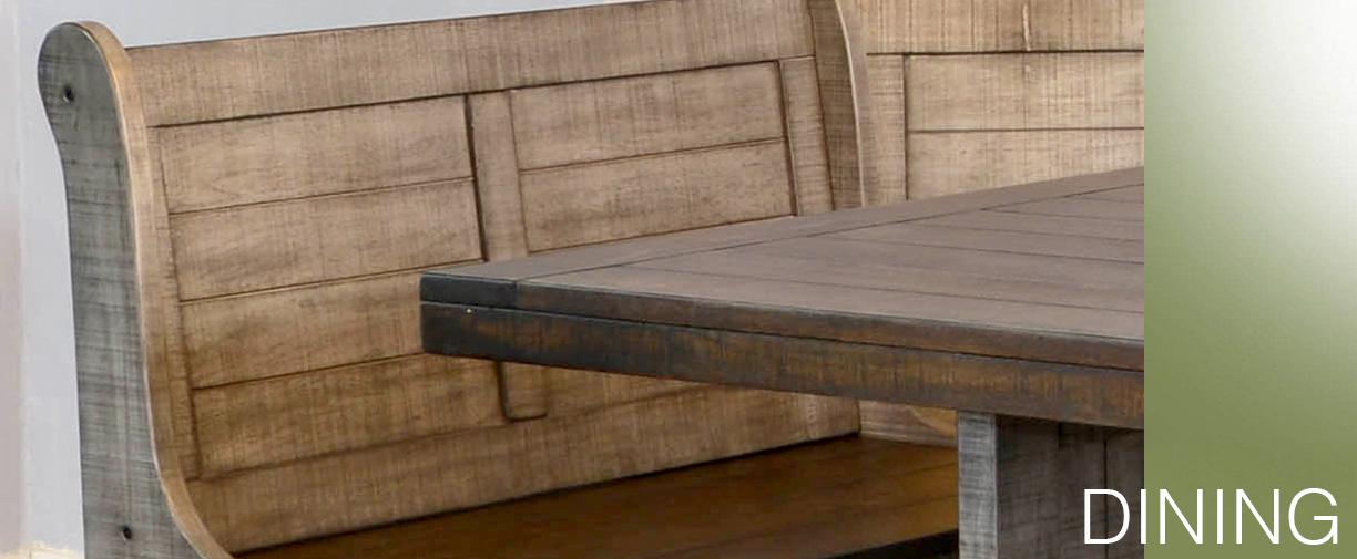 Homestead Hills Side Bench w/ Wood Seat