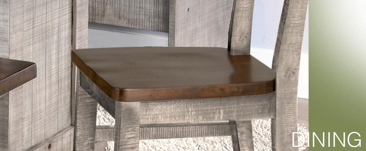 Homestead Hills Side Bench w/ Wood Seat