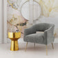 Diana Grey Velvet Accent Chair by Inspire Me! Home Decor