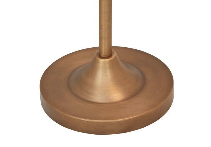 Sheldon Floor Lamp Aged Brass