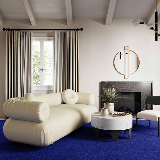 Jammin' Cream Velvet Sofa