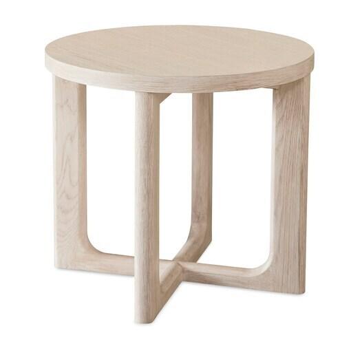 Reston Oak Round End Table