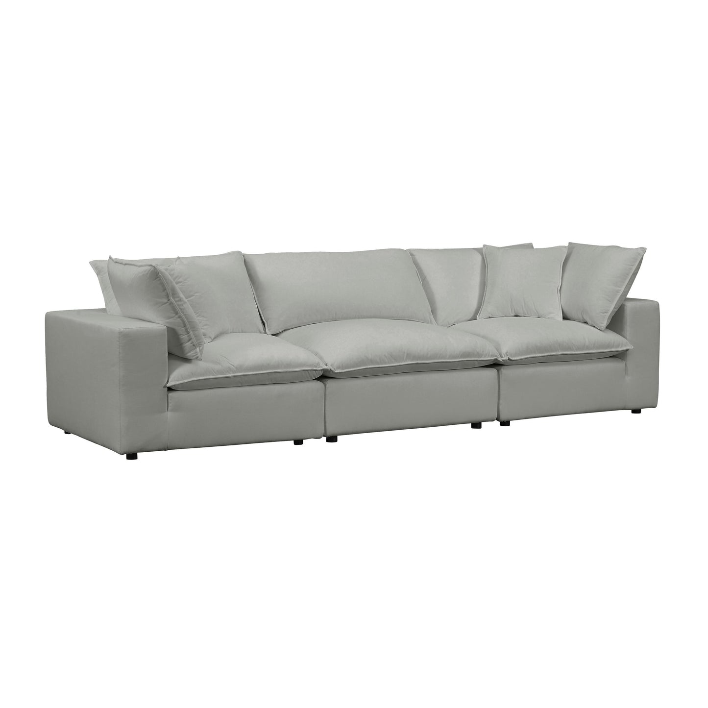 Cali Slate Modular 3 Piece Sofa