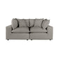 Cali Slate Modular 2 Piece Loveseat