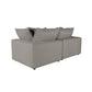Cali Slate Modular 2 Piece Loveseat