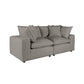 Cali Slate Modular 2 Piece Loveseat
