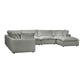 Cali Slate Modular 7 Piece Large Chaise Sectional