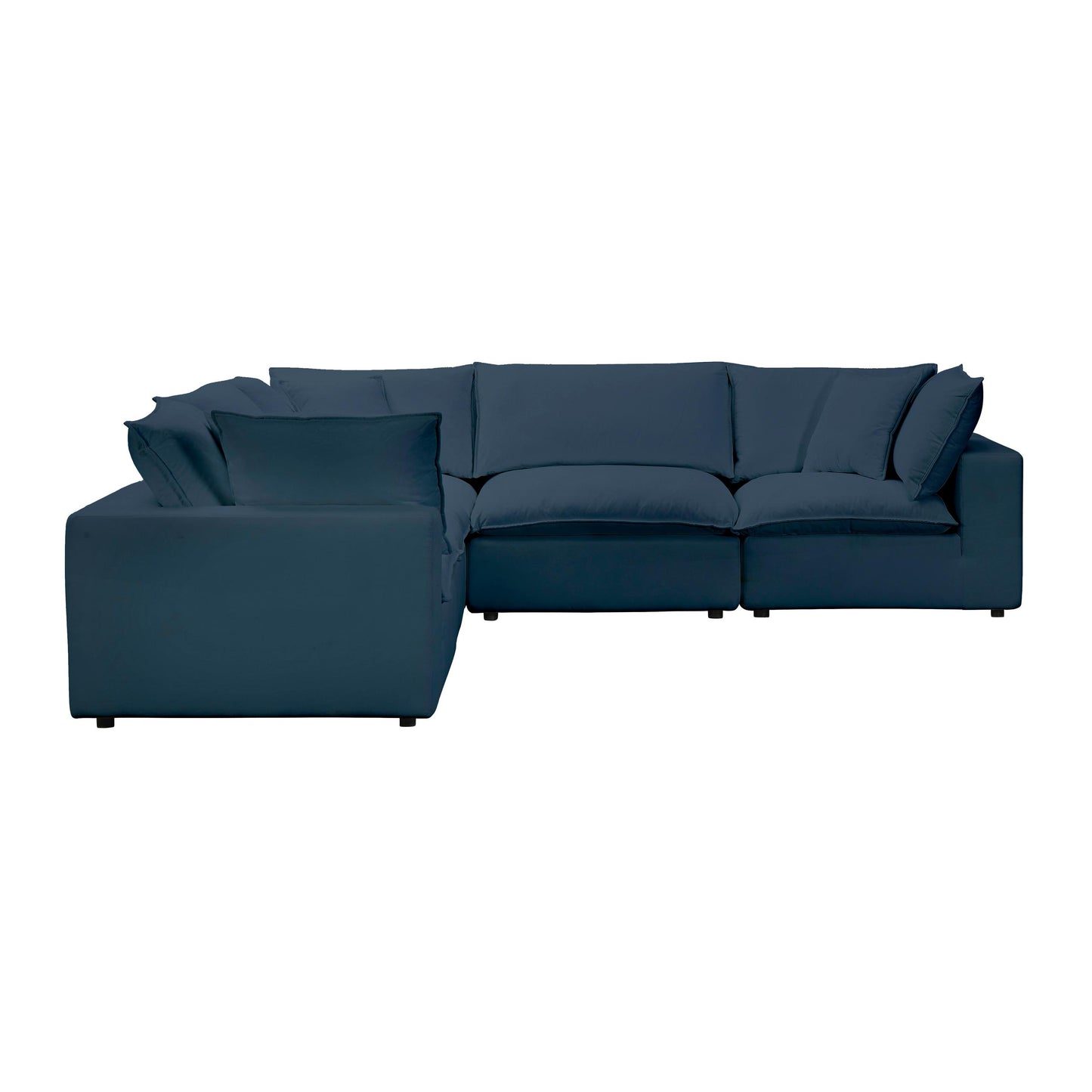 Cali Navy Modular 5 Piece L-Sectional