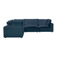 Cali Navy Modular 5 Piece L-Sectional