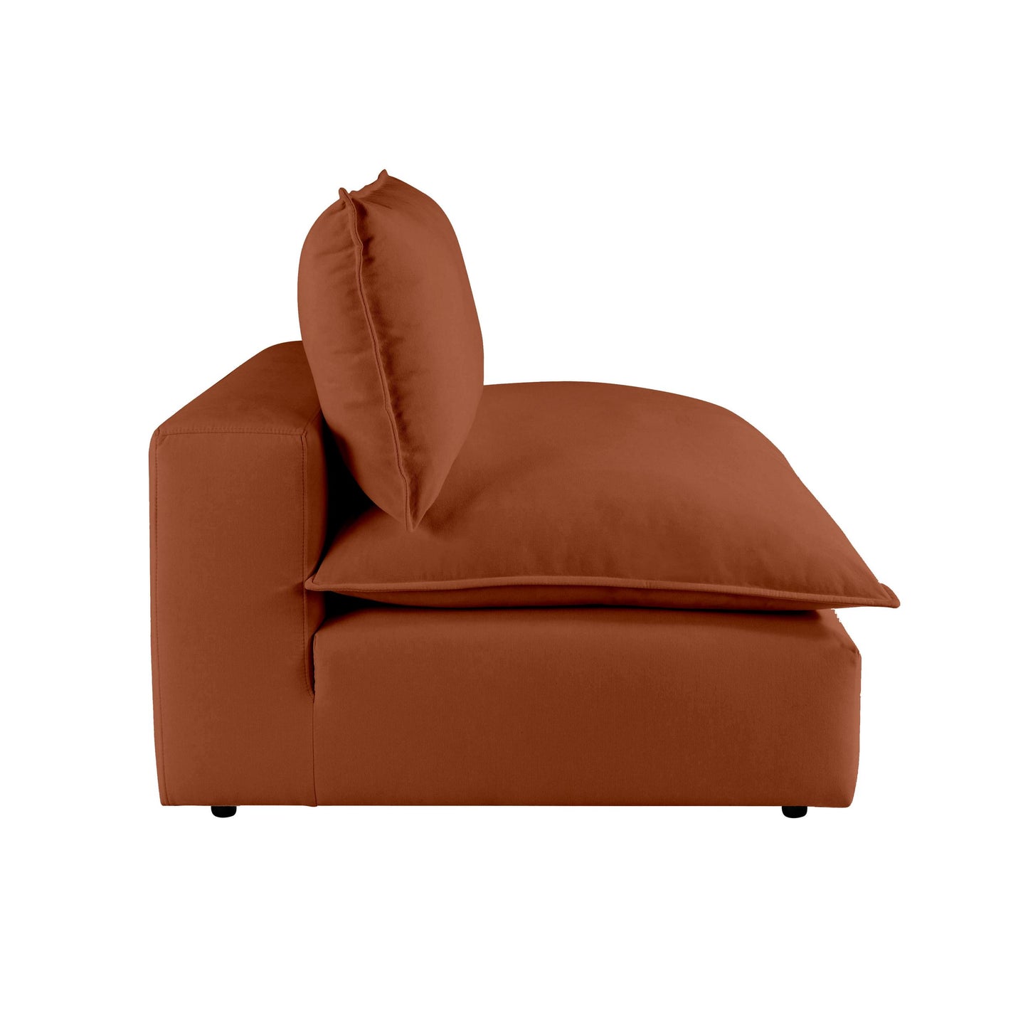 Cali Rust Armless Chair