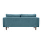 Cave Dusty Blue Velvet Loveseat