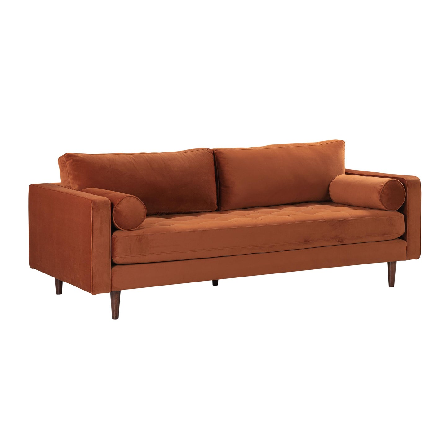 Cave Burnt Sienna Velvet Sofa