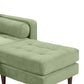 Cave Sage Green Velvet Sectional