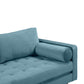 Cave Dusty Blue Velvet Loveseat
