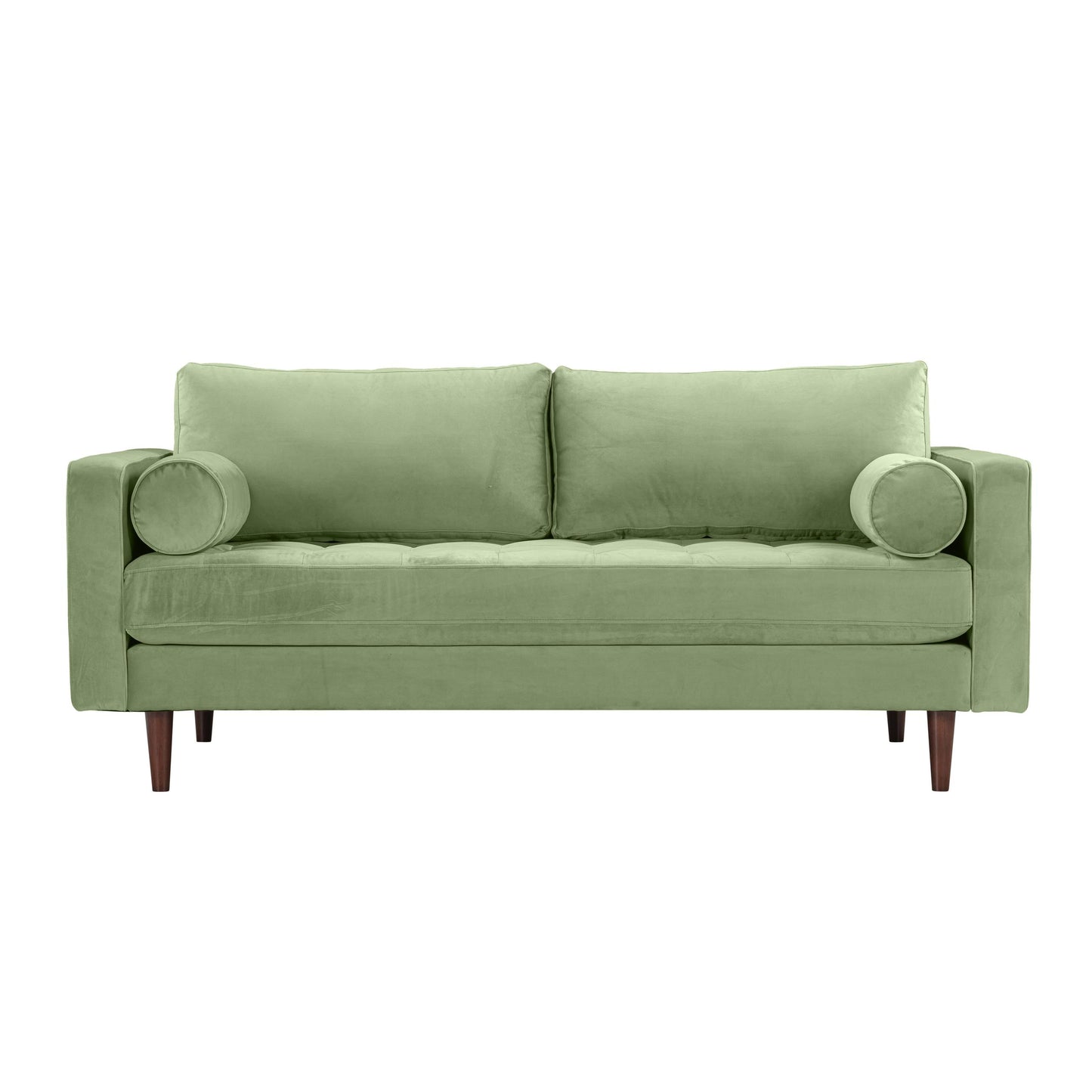 Cave Sage Green Velvet Loveseat