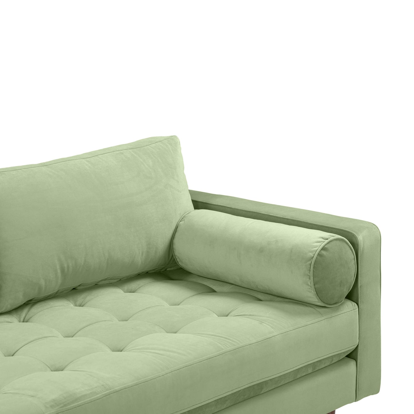 Cave Sage Green Velvet Loveseat