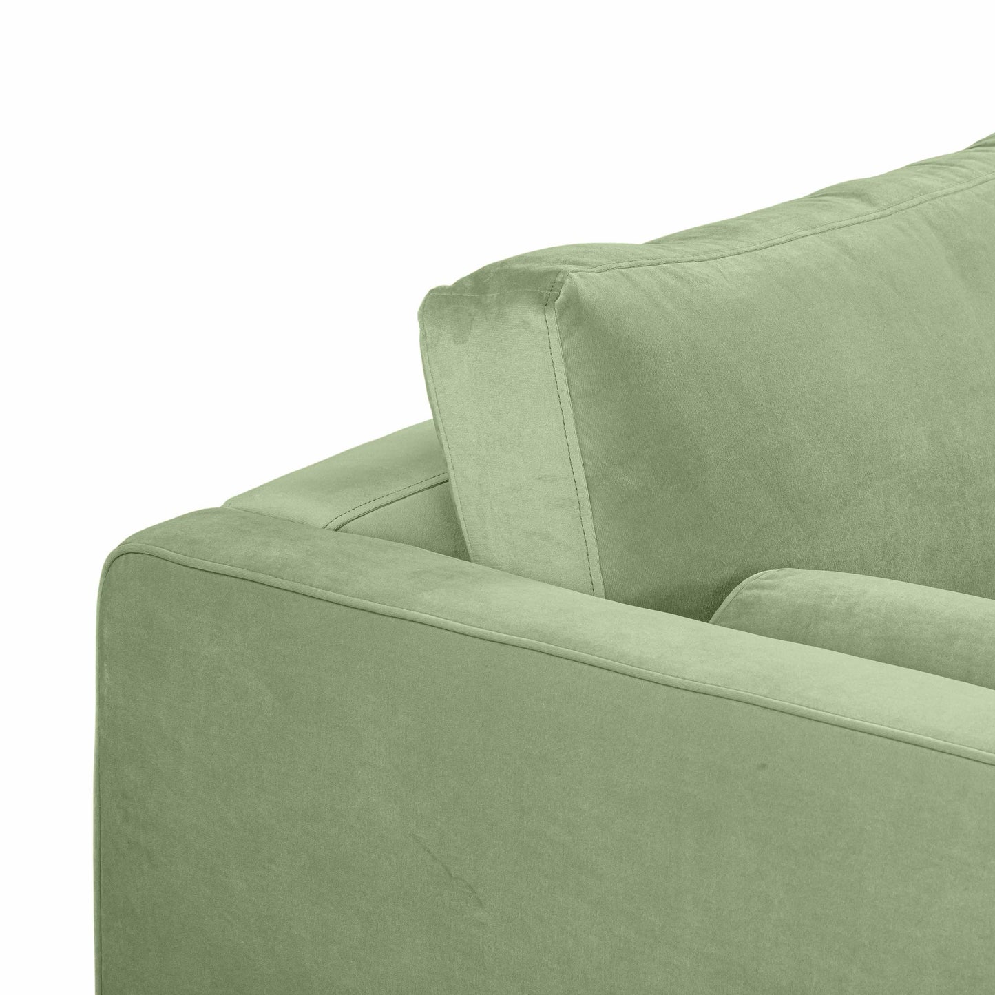 Cave Sage Green Velvet Loveseat