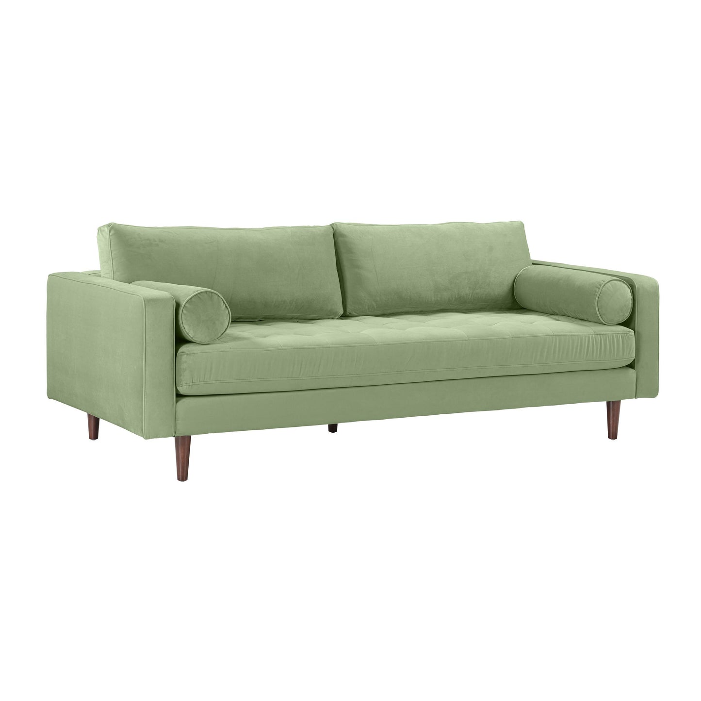 Cave Sage Green Velvet Sofa