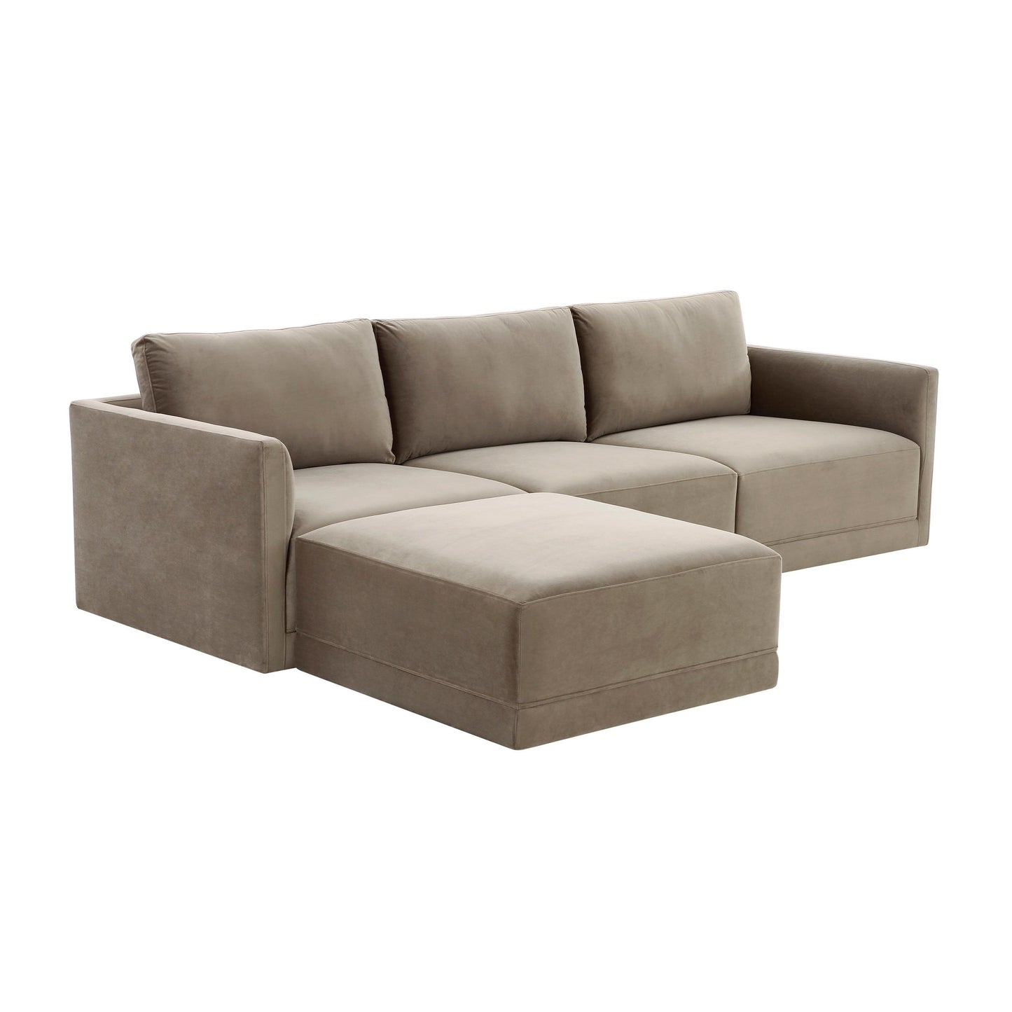 Willow Taupe Modular 4 Piece Sectional