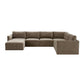 Willow Taupe Modular 7 Piece Large Chaise Sectional