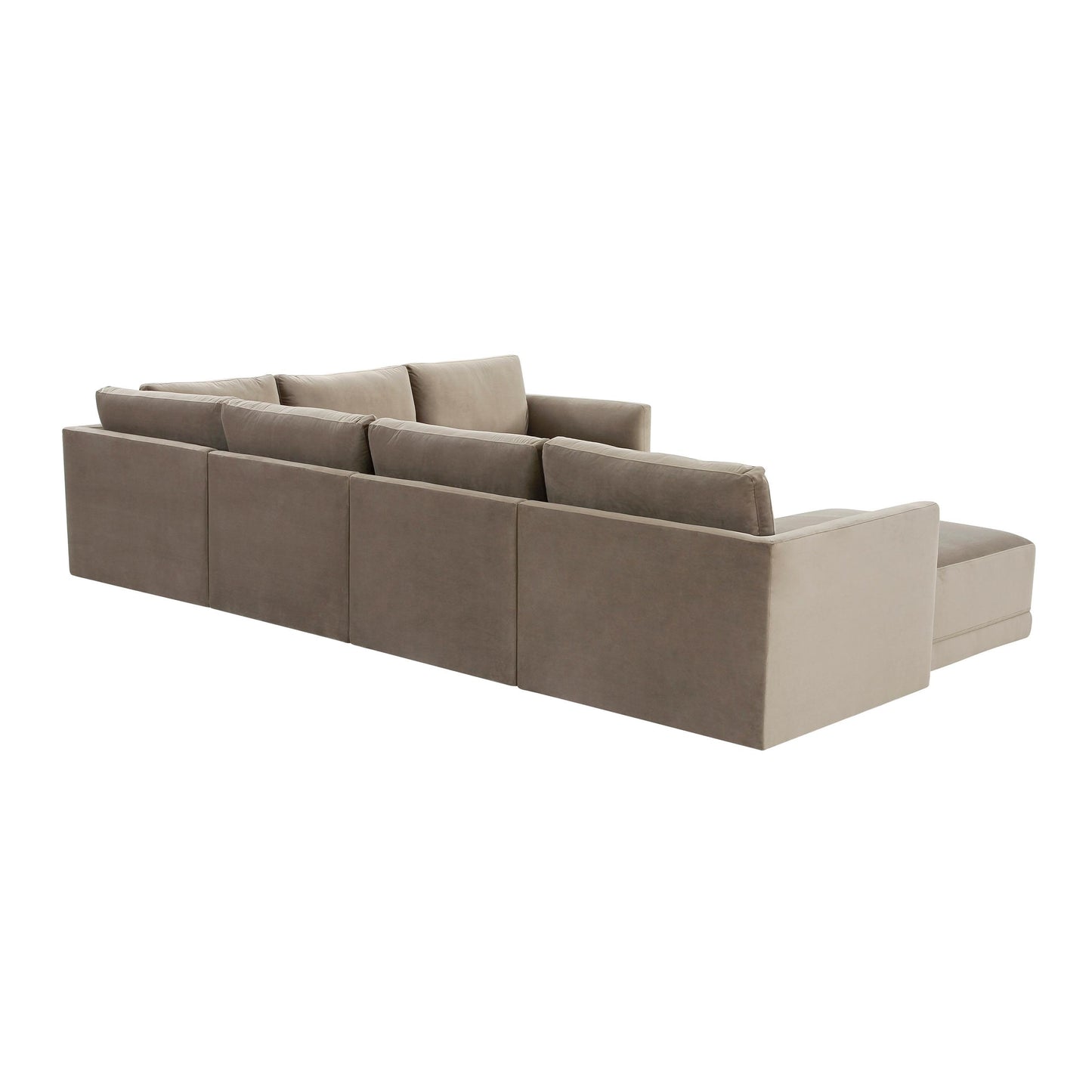 Willow Taupe Modular 7 Piece Large Chaise Sectional