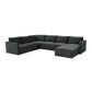 Willow Charcoal Modular 7 Piece Large Chaise Sectional