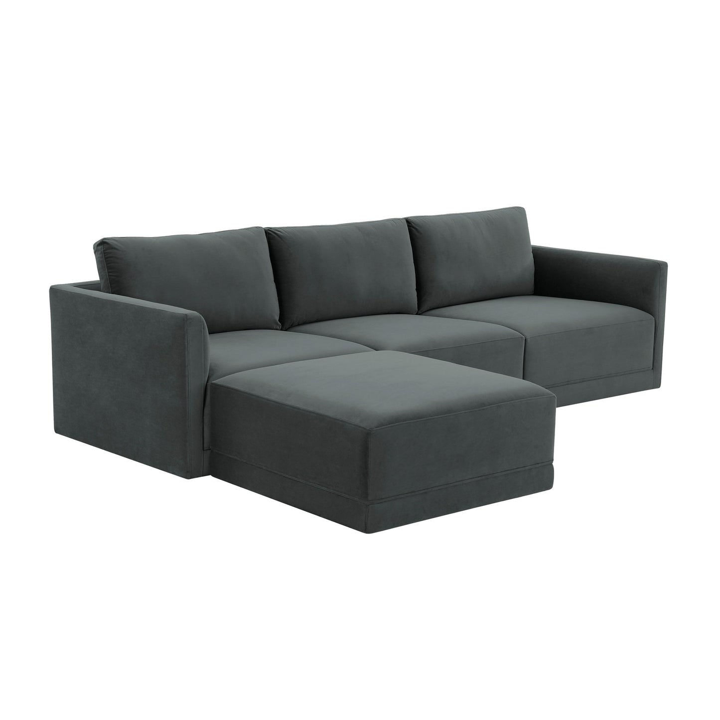 Willow Charcoal Modular 4 Piece Sectional