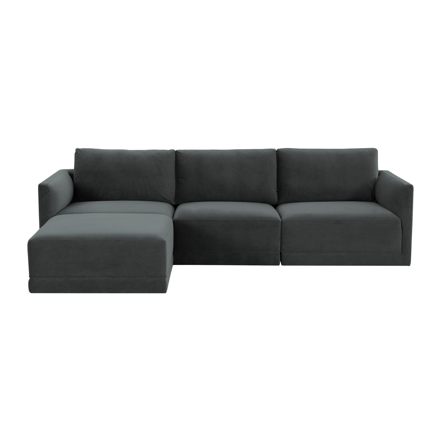 Willow Charcoal Modular 4 Piece Sectional