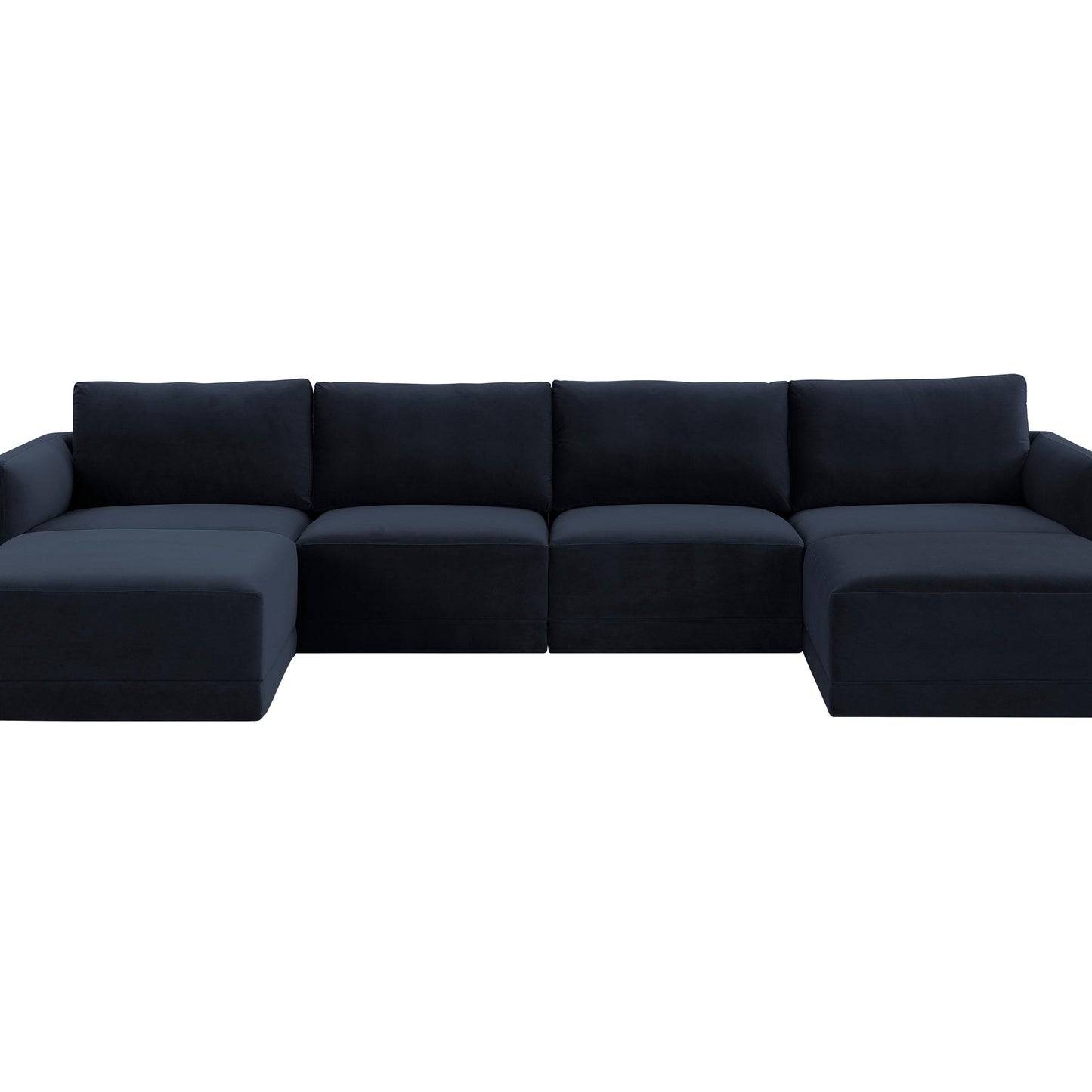Willow Navy Modular 6 Piece U Sectional